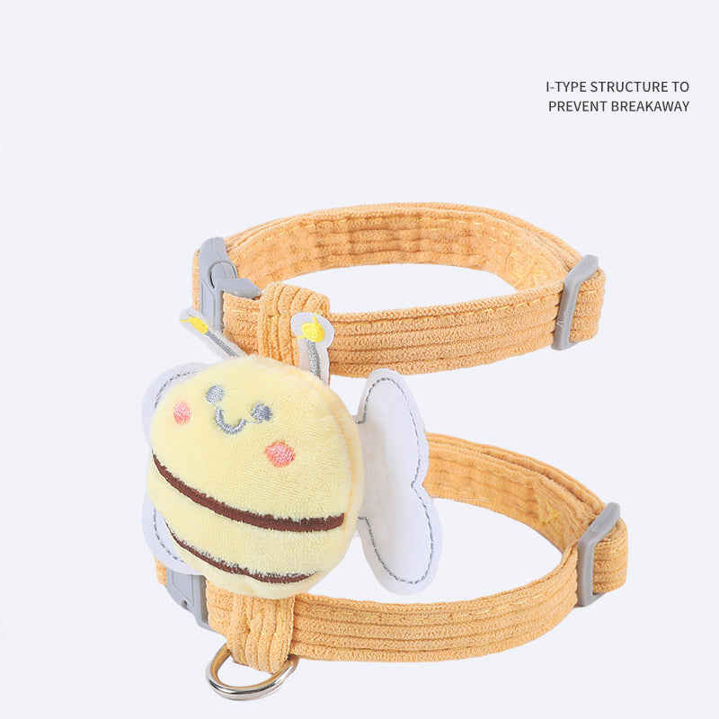 Bee & Free cat harness soft nylon mesh material detail