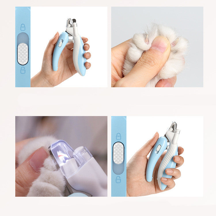 LumiClip nail trimmer stainless steel blade detail